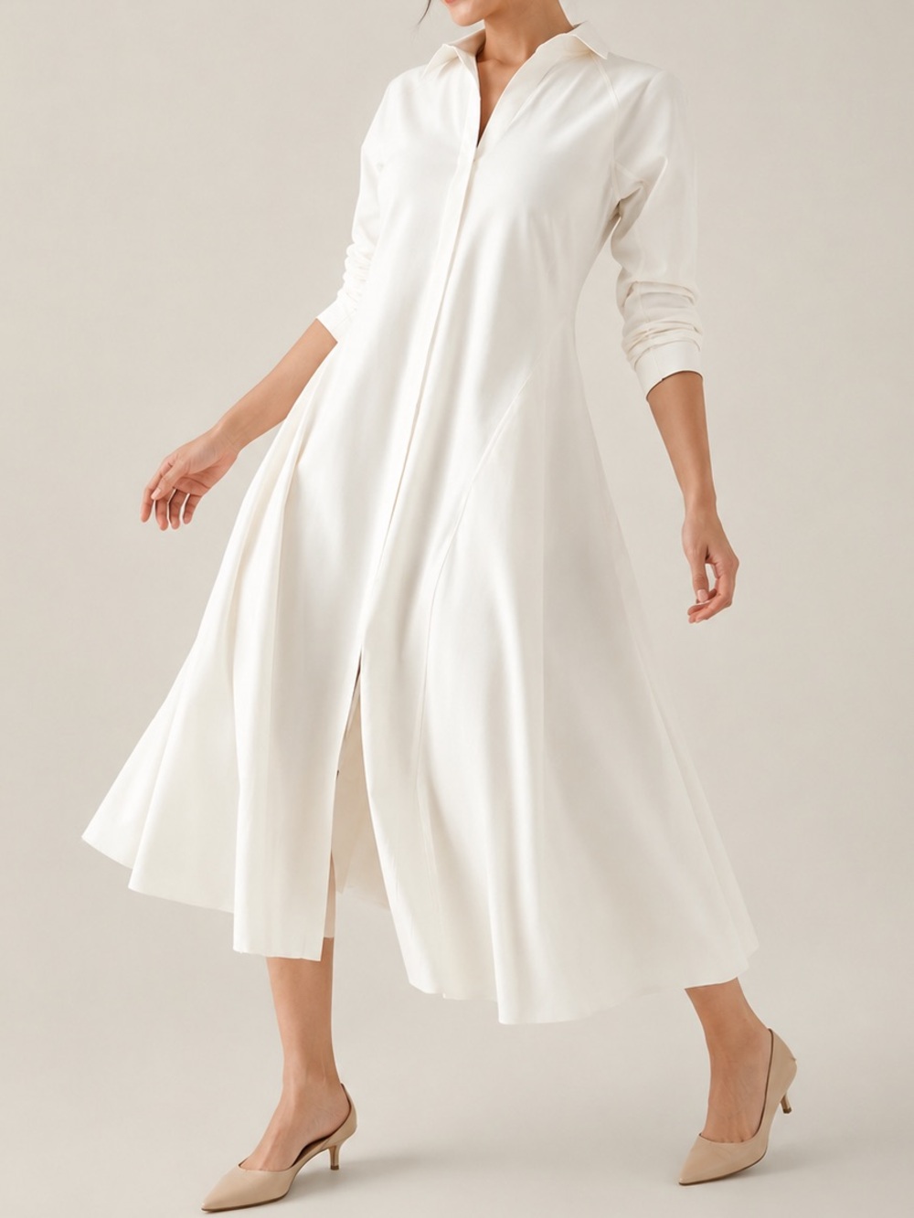 ✅ ATHLETA Gorgeous Cosmic Layer S / P Dress Magnolia White Size S / P